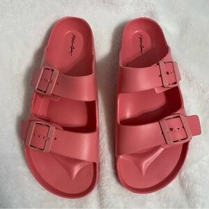 NEW Maui and Sons Rubber Coral Pink Sandals 9